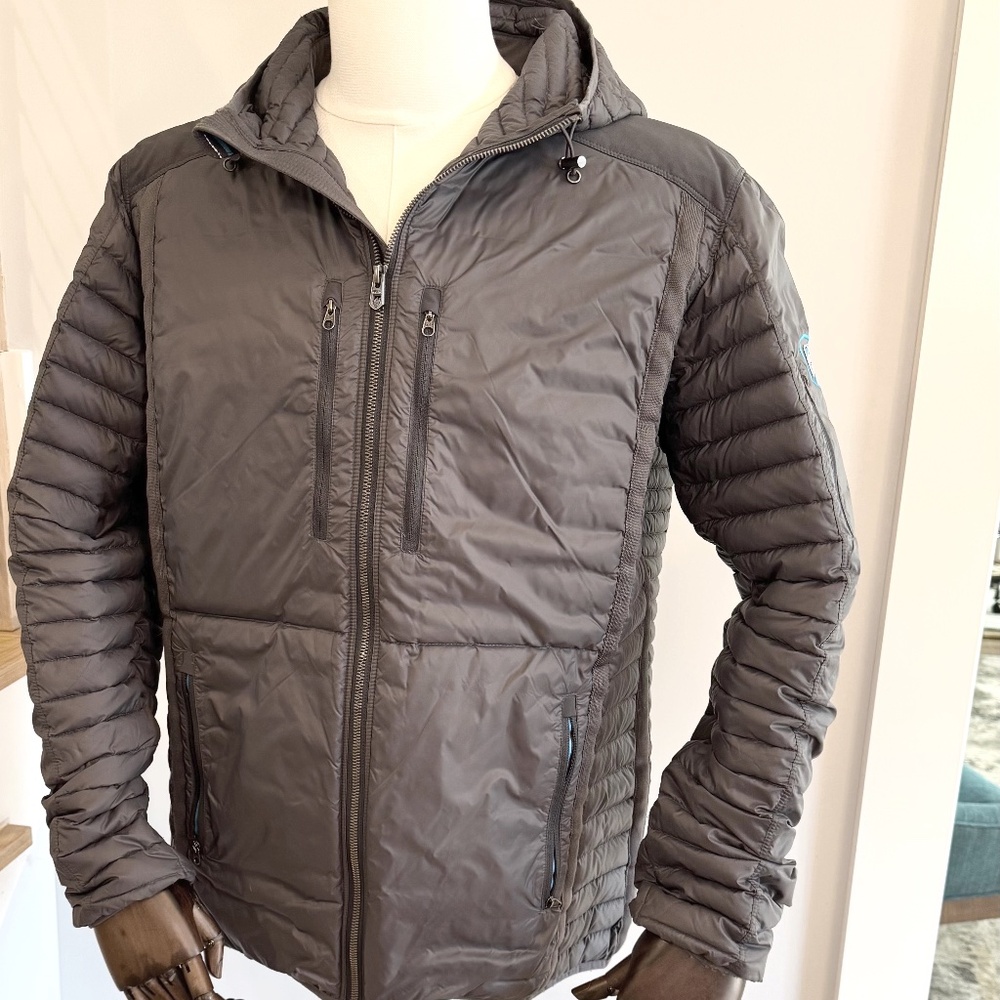 Kuhl Spyfyre Hoody, Jacket, Coat. Men’s Large, Carbon Gray, Water Resistant